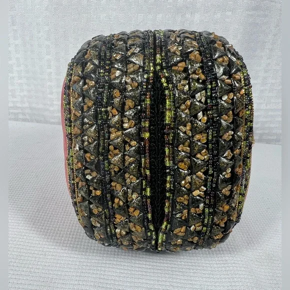 Mary Frances Beaded Floral Mini Handbag Purse - Picture 7 of 12